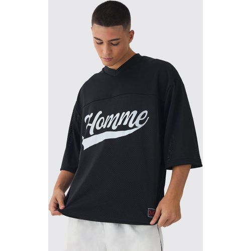 Top de hockey oversize épais en mesh - S - Boohooman - Modalova