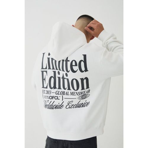 Sweat à capuche oversize construit - Limited Edition - S - Boohooman - Modalova