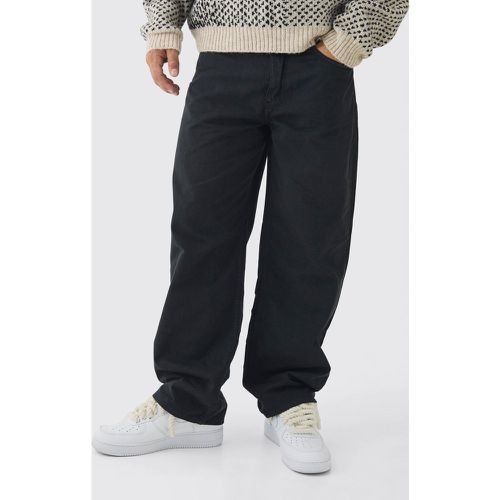 Pantalon baggy délavé à imprimé léopard - 28 - Boohooman - Modalova