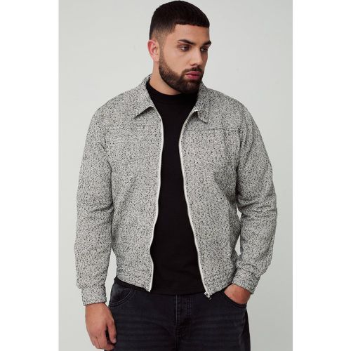 Grande taille - Ensemble texturé avec veste Harrington - XXXL - Boohooman - Modalova