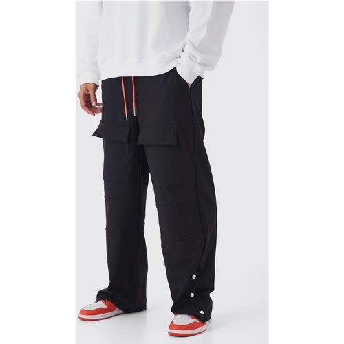 Pantalon large élastiqué en nylon - L - Boohooman - Modalova