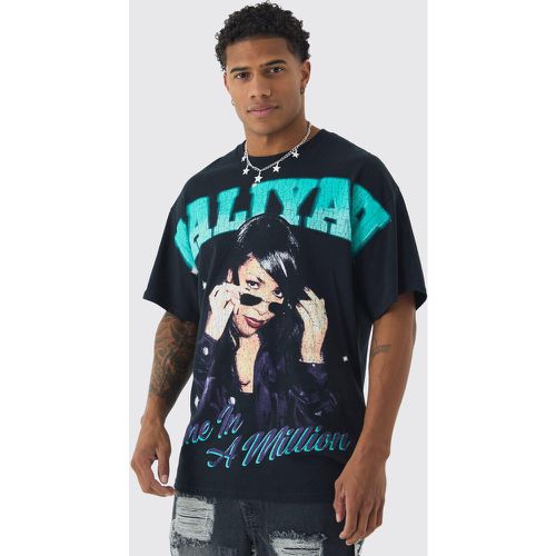 T-shirt oversize imprimé à imprimé Aaliyah - S - Boohooman - Modalova