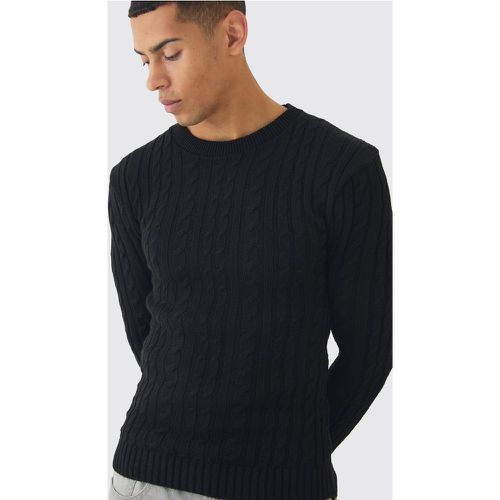 Pull habillé en maille torsadée - S - Boohooman - Modalova