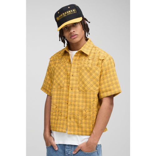 Chemise oversize à carreaux et poches - XL - Boohooman - Modalova