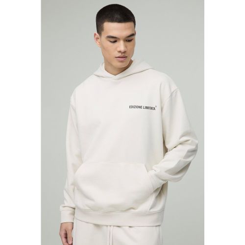 Sweat à capuche oversize épais à col zippé homme - S - Boohooman - Modalova