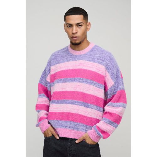 Pull oversize en maille brossée - L - Boohooman - Modalova