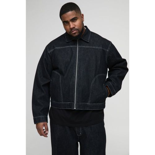 Grande taille - Veste oversize à coutures contrastantes homme - XXXL - Boohooman - Modalova