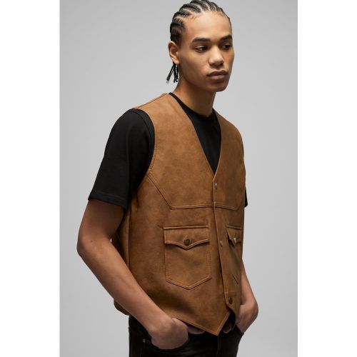 Veste délavée en synthétique - S - Boohooman - Modalova