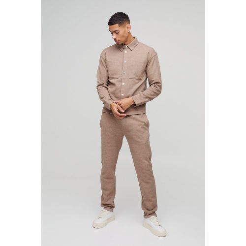 Ensemble texturé avec Surchemise et pantalon fuselé - S - Boohooman - Modalova