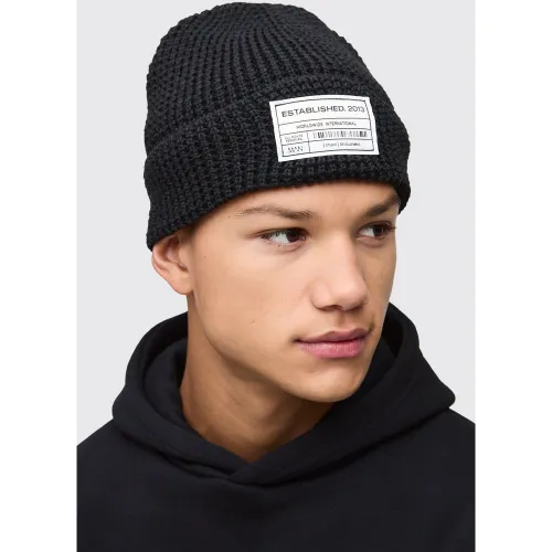 Bonnet En Maille Gaufrée - One Size - boohoo - Modalova