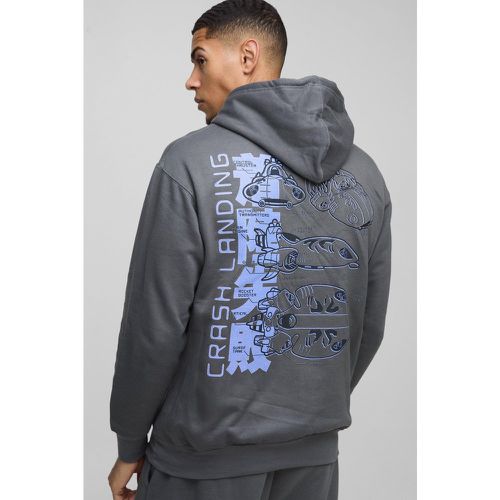 Sweat à capuche oversize à imprimé Disney Lilo et Stitch homme - S - Boohooman - Modalova