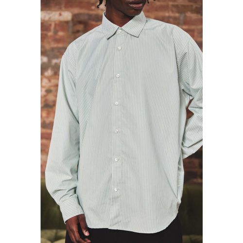 Chemise oversize rayée à manches longues - S - Boohooman - Modalova