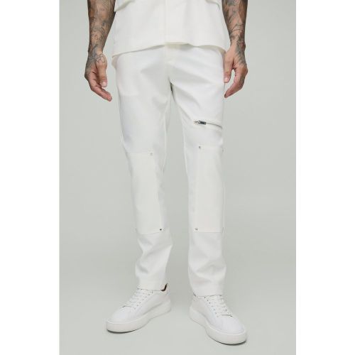 Pantalon de costume skinny zippé - 28 - Boohooman - Modalova