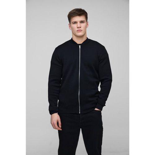 Tall - Bomber habillé en maille - S - Boohooman - Modalova