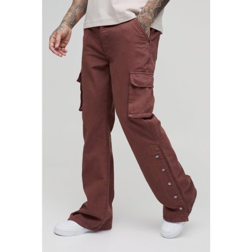 Tall - Pantalon cargo large surteint à imprimé flare - 30 - Boohooman - Modalova