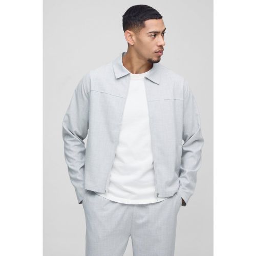 Veste Harrington à rayures homme - S - Boohooman - Modalova