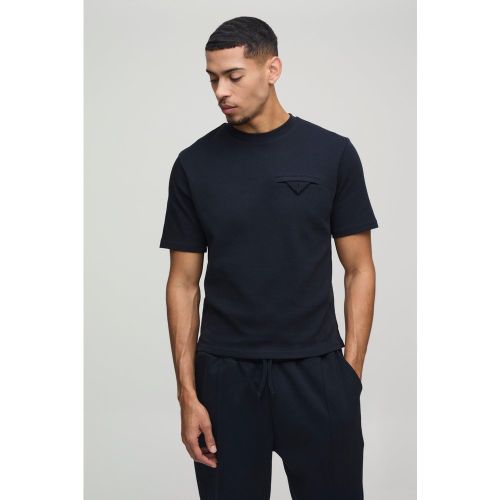 T-shirt oversize épais à surpiqûres - S - Boohooman - Modalova