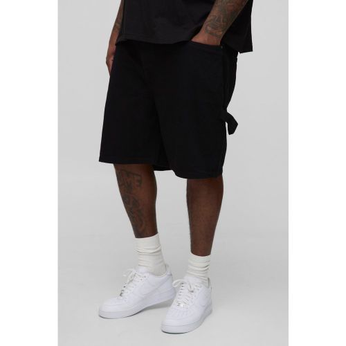 Grande taille - Short en jean charpentier - 38 - Boohooman - Modalova