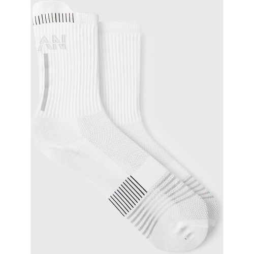 Lot de 2 paires de chaussettes réfléchissantes - MAN Active - ONE SIZE - Boohooman - Modalova