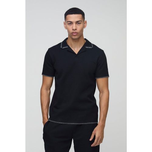 Polo à coutures apparentes - S - Boohooman - Modalova