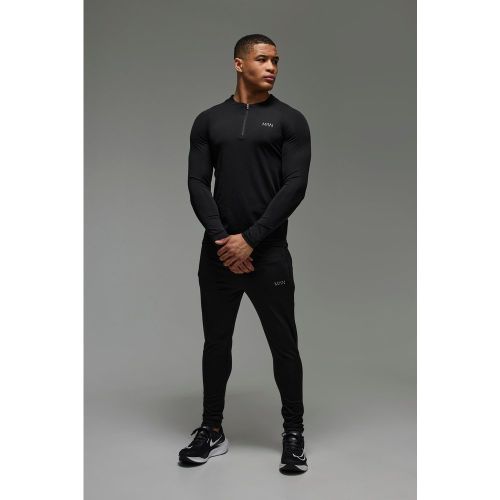 Survêtement de sport à col zippé - MAN Active homme - S - Boohooman - Modalova