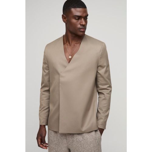 Blazer cache-cœur oversize sans col - 34 - Boohooman - Modalova