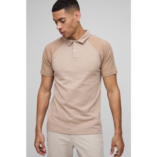 Polo cintré à surpiqûres - MAN - S - Boohooman - Modalova