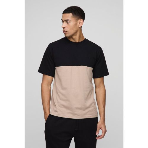 T-shirt color block - MAN - S - Boohooman - Modalova