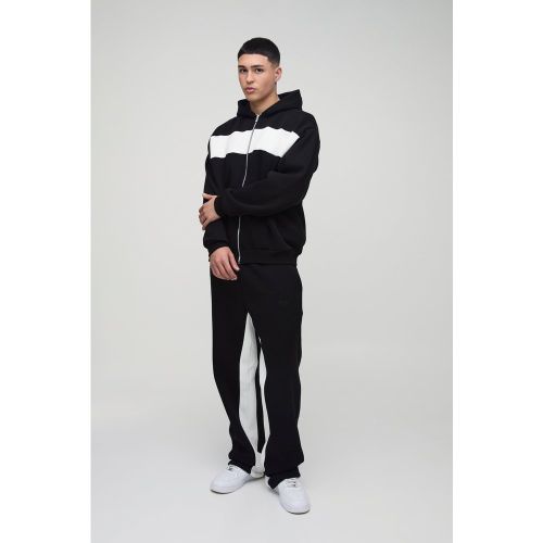 Survêtement oversize color block - MAN - S - Boohooman - Modalova