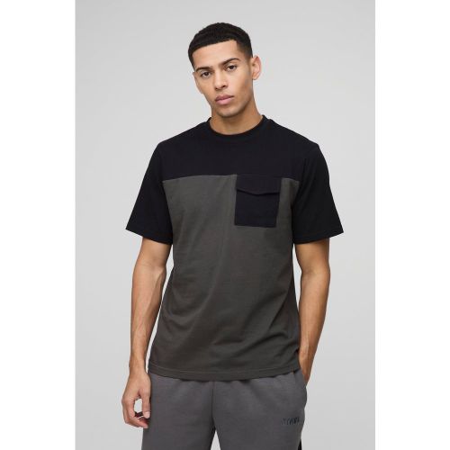 T-shirt color block - MAN - S - Boohooman - Modalova