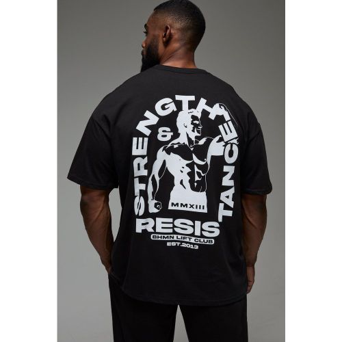 T-shirt de sport oversize à slogan - MAN Active - S - Boohooman - Modalova