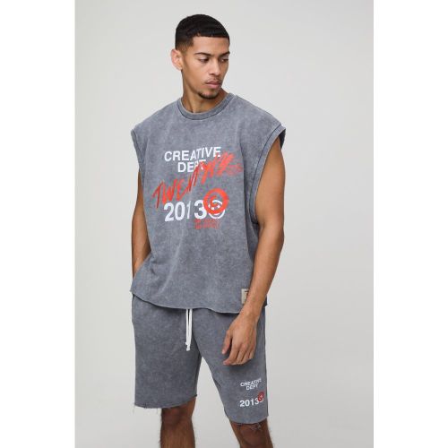Débardeur oversize imprimé - M - Boohooman - Modalova