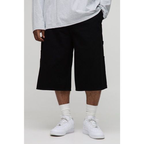 Grande taille - Bermuda long charpentier surteint - 38 - Boohooman - Modalova