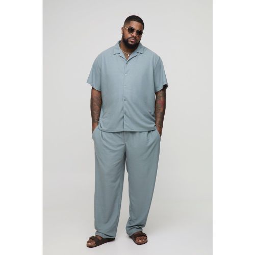 Grande taille - Ensemble avec chemise et pantalon droit - XXXL - Boohooman - Modalova