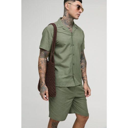 Tall - Ensemble avec chemise et short - 2XL - Boohooman - Modalova
