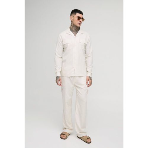 Tall - Ensemble avec chemise cargo et pantalon - 2XL - Boohooman - Modalova