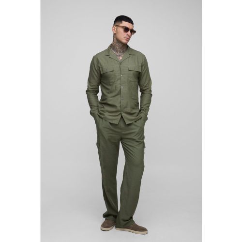 Tall - Ensemble avec chemise cargo et pantalon - S - Boohooman - Modalova