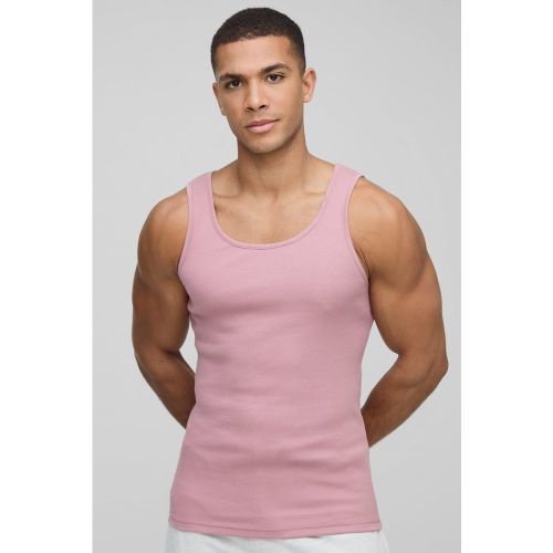 Débardeur côtelé basique - S - Boohooman - Modalova