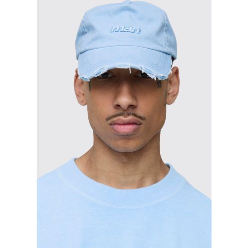 Casquette effilochée à logo - MAN - ONE SIZE - Boohooman - Modalova