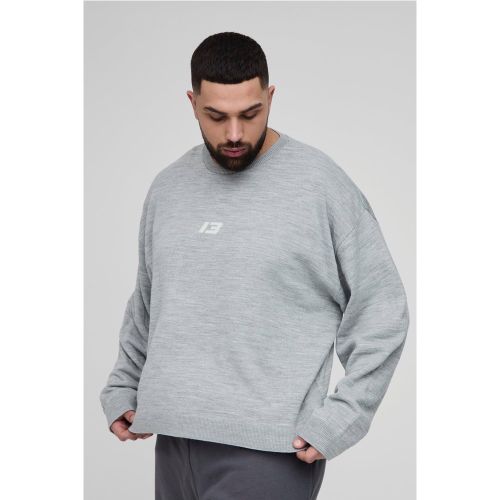 Grande taille - Pull oversize en maille - XXXL - Boohooman - Modalova