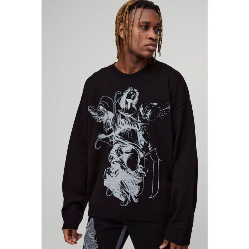 Tall - Pull oversize en maille - L - Boohooman - Modalova
