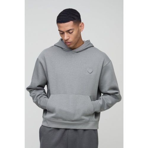 Sweat à capuche oversize à imprimé cœur homme - S - Boohooman - Modalova