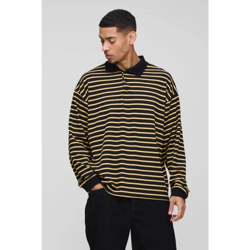 Polo de rugby oversize côtelé homme - L - Boohooman - Modalova