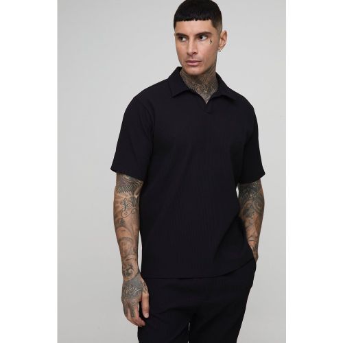 Tall - Polo plissé - S - Boohooman - Modalova