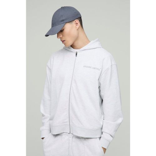 Sweat à capuche oversize épais zippé homme - S - Boohooman - Modalova