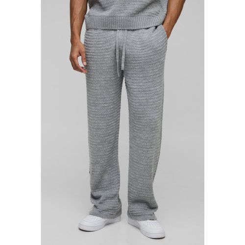 Jogging droit en maille - S - Boohooman - Modalova