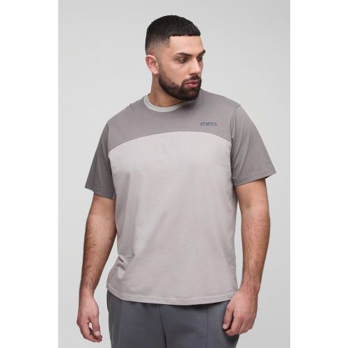 Grande taille - T-shirt color block - MAN - XXXL - Boohooman - Modalova