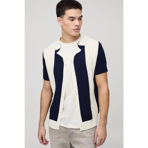 Chemise oversize rayée à coutures apparentes - S - Boohooman - Modalova