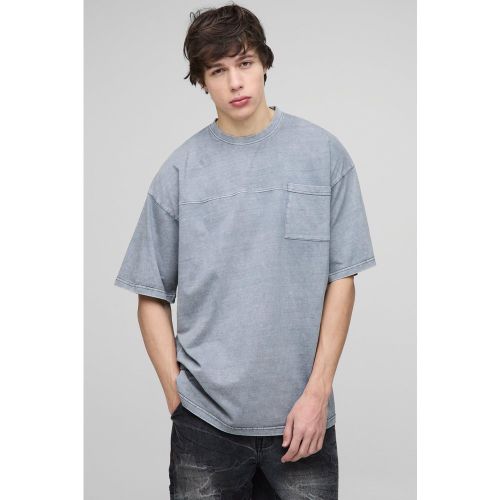 Tall - T-shirt oversize délavé - S - Boohooman - Modalova