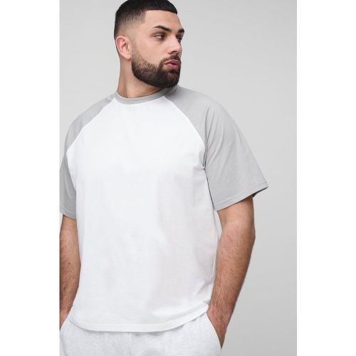 Grande taille - T-shirt à manches raglan - XXXL - Boohooman - Modalova